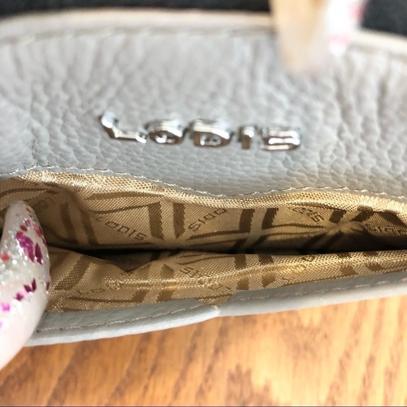 NWT Lodis Gray, Multipocket. See Through Outer ID Pocket, Leather Wristlet - Picture 5 of 6